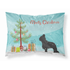 Briard Merry Christmas Tree Fabric Standard Pillowcase-30 x 20.5-