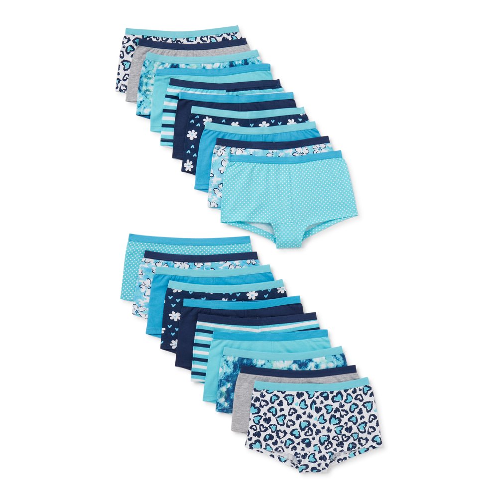 Chili Peppers Girls' Boyshorts Underwear, 20Pack, Sizes 414 Walmart