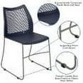 thumbnail image 6 of BizChair HERCULES Series 5 Pack 661 lb. Capacity Navy Stack Chair with Air-Vent Back and Gray Powder Coated Sled Base, 6 of 16