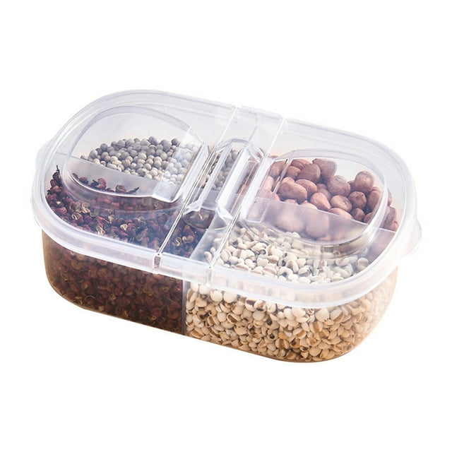Food Storage Containers,Four Spice Storage Box Food Grade Plastic Kitchen Sichuan Pepper Star Large and Small Ingredient Packaging Box,Kitchen Storage Containers