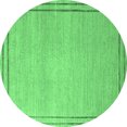 thumbnail image 1 of Ahgly Company Indoor Round Oriental Emerald Green Industrial Area Rugs, 8' Round, 1 of 4
