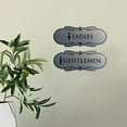 thumbnail image 7 of Designer Ladies and Gentlemen Figurines Restroom Signs, Set of 2 (White) - Large 5 Pack (10 pcs), 7 of 7