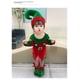 thumbnail image 2 of Conjunto de pantalones navideños verdes para niñas, 3 piezas, sombrero, camiseta y pantalones, disfraz de elfo, fiesta familiar de Año Nuevo, juego de rol, actuación, 2 of 5