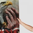 thumbnail image 3 of Orinice Bald Eagle Patriotism American Romanticism Bathroom Decor Set Multi Size Colorful Luxurious Graphic Print Polyester Fabric Fashion Bathroom Decor Set with Hooks 69x72, 3 of 7