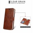 thumbnail image 2 of Funda de cuero con tapa trasera magnética desmontable con textura Crazy Horse para iPhone 11 Pro Max, con soporte, ranuras para tarjetas, marco de fotos y billetera., 2 of 5
