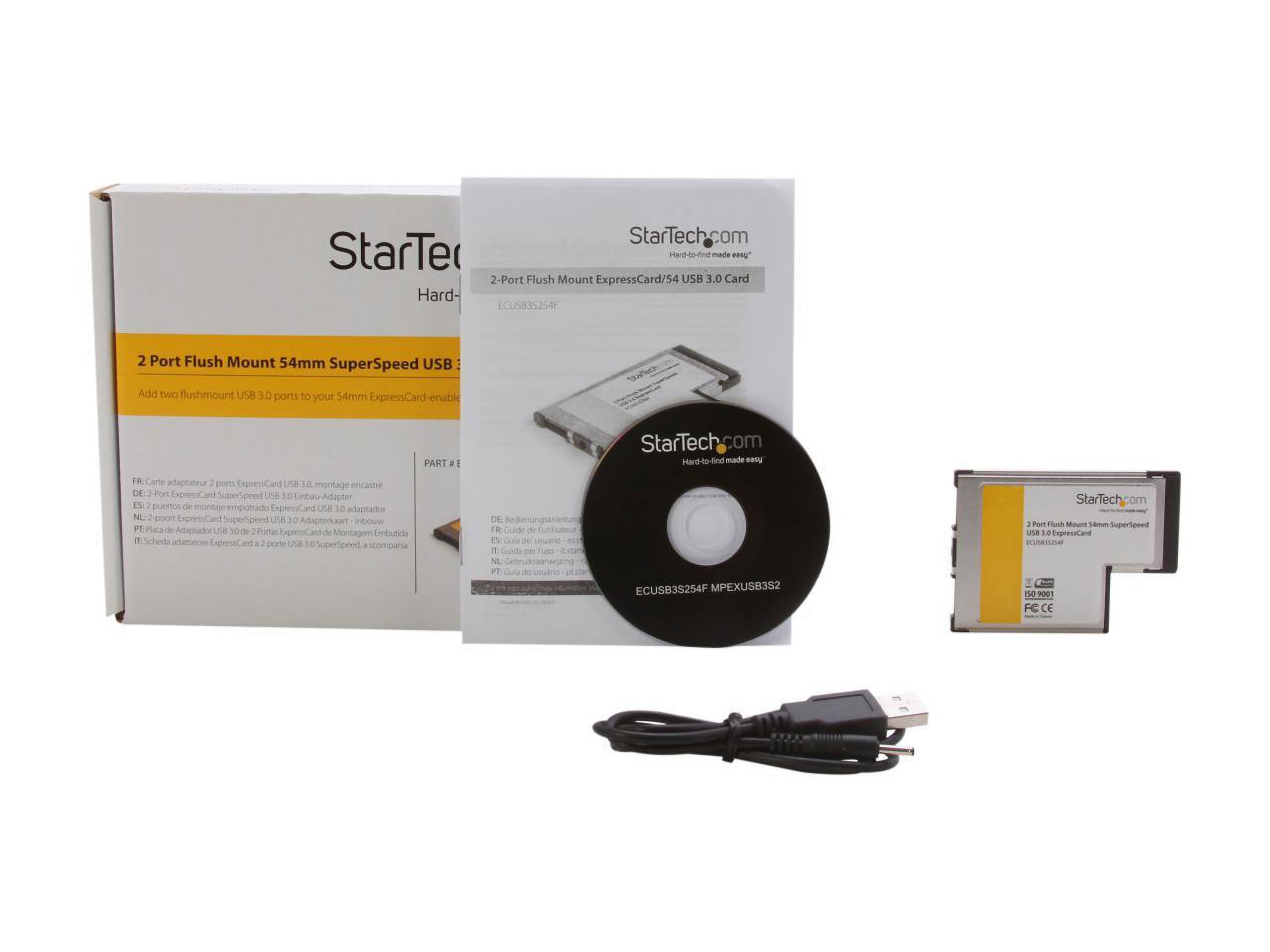 Adattatore scheda ExpressCard SuperSpeed USB 3.0 (5Gbps) a 2 porte con supporto UASP