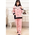 thumbnail image 3 of Conjuntos de pijamas cálidos de manga larga Macarena Ropa de noche Pantalones Mujer XXL, 3 of 8