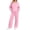 wei163-Pink, variant on IWRICH Two Piece Sets for Women Cozy Winter Loungewear Set Wide Leg Pants Sweatshirt Lined Outfits White XL