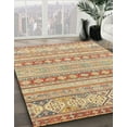 thumbnail image 3 of Ahgly Company Machine Washable Indoor Rectangle Abstract Rust Pink Area Rugs, 4' x 6', 3 of 7