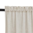 thumbnail image 3 of Juego de cortinas de cocina Jinchan de lino beige, 3 piezas, 90 x 60 cm, 3 of 9