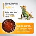 thumbnail image 3 of Simple Deluxe 60W Ceramic Heat Emitter Reptile Heat Lamp Bulb No Light Emitting Brooder Coop Heater for Amphibian Pet & Incubating Chicken, 2-Pack, 3 of 6