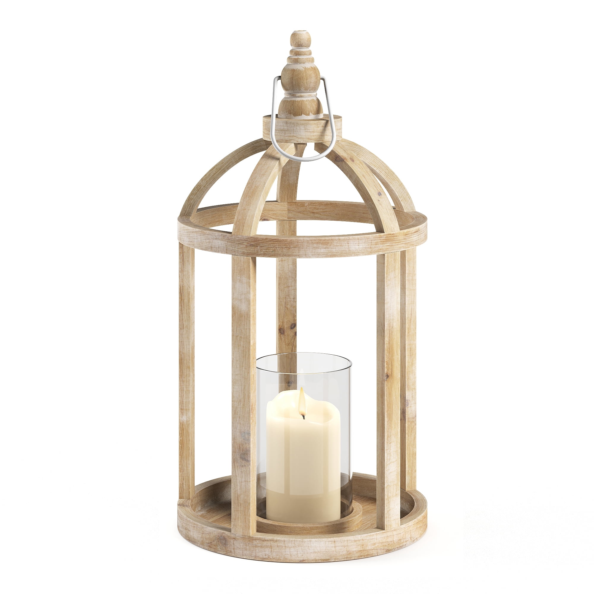 Barnyard Designs Wood Lantern Decor, Rustic Decor Candle Lantern