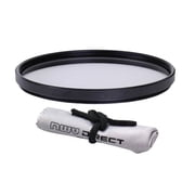 High Grade Multi-Coated Multi-Threaded UV (Skylight 1A) Filter (58mm) + Nwv Direct Microfiber Cleaning Cloth. (Alternative For B+W Part# 66-070222)