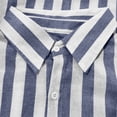 thumbnail image 7 of hotojiny Long Sleeve Shirts for Women Lightweight Collared Striped Spring Top Button down Shirts Casual Loose Blouses, 7 of 7