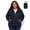 Black-2X, variant on Plus Size Packable Puffer Coat Navy 4X Winter Outerwear