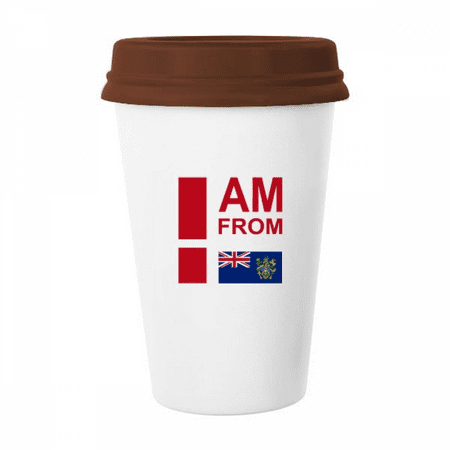 

I Am From Pitcairn Islands Mug Coffee Drinking Glass Pottery Cerac Cup Lid