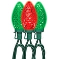 thumbnail image 2 of Lumières de Noël LED C9 / 25 Ampoules Rouges et Vertes / Guirlande Lumineuse de 16,8 Pi / Certifié UL / Intérieur et Extérieur, 2 of 6