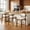 Natural Wood, variant on Daluvenix Rattan Counter Height Bar Stools Set of 2, Farmhouse Mid Century Modern Kitchen Island Chairs, Upholstered Bar Stools with Natural Rattan Woven Back Wood Legs