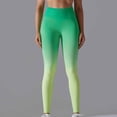 thumbnail image 3 of Elainilye Fashion Womens Leggings High Waisted Stretch Yoga Leggings Fitness Running Pants Full Length Athletic Pants Yoga Pants,Green, 3 of 8