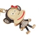 thumbnail image 2 of Handmade monkey keychain, cute little cartoon monkey, luxury alloy rhinestone keychain, 2 of 3