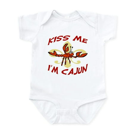 

CafePress - Kiss Me I m Cajun Too Infant Bodysuit - Baby Light Bodysuit Size Newborn - 24 Months