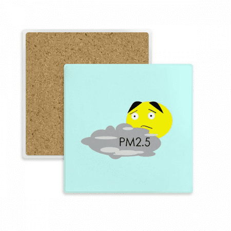 

Air Quality PM2.5 Dis Coaster Cup Mat Mug Subplate Holder Insulation Stone