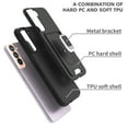 thumbnail image 6 of CoverON For Samsung Galaxy S22 Plus Phone Case, KickStand Ring Credit Card slot Rugged Cover Magnetic holder, Black, 6 of 10