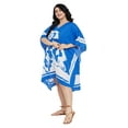 thumbnail image 5 of Oussum Women Plus Size Short Kaftan Tunic Kimono Dress Ladies Summer Tunics Online, 5 of 8