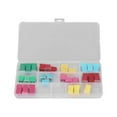 thumbnail image 2 of Automotive Fuses Assortment Kit, 32V Box Shaped Fuses 20-60A Safe  Conductivity Universal Easy Identification Replacement  For Boat RV, 2 of 8