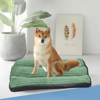 LanSuare Dog Crate Pad,Washable Dog Bed Mat Reversible,Soft Fluffy Pet Kennel Beds Dog Sleeping Mattress for Large Medium Small Dogs