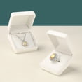 thumbnail image 4 of Oirlv Leather Necklace Box White Velvet Jewelry Gift Box Display Storage Case for Women, 4 of 9