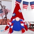 thumbnail image 2 of Decoraciones Patrióticas Con Gnomos 4 De Julio Tomte Sueco Gnomo Enanitos Figuritas Rojo Blanco Y Azul Muñeca Sin Rostro Con Bandera Día De La Independencia Adornos Para Bandeja De Cocina De Varios, 2 of 7