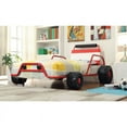 thumbnail image 4 of Furniture of America Clint Contemporary Metal Twin Race Car Bed in Red, 4 of 7