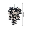 thumbnail image 3 of Black Wreaths for Front Door, Gothic Teardrop Swag Artificial Maple Leaves for Indoor Outdoor Farmhouse Home Wall Window Wedding Halloween Decorations, 3 of 5