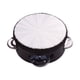 thumbnail image 1 of Tambor de mano de pandereta radiante de madera de 4 pulgadas Tambor de mano con jingles de una sola fila Instrumento de percusión de cabeza de tambor reflectante Juguete musical para adultos Niños Bai Tomshoo  Tambor de percusión, 1 of 6