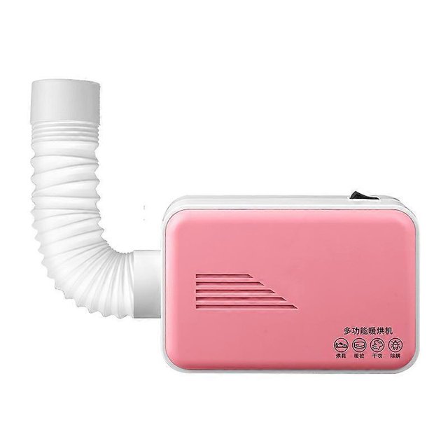 Secadora de ropa eléctrica de 110 V/220 V, para ropa, secado rápido, zapatos, secadora de ropa con aire caliente, calentador, máquina de secado para el hogar, viajes, color rosa