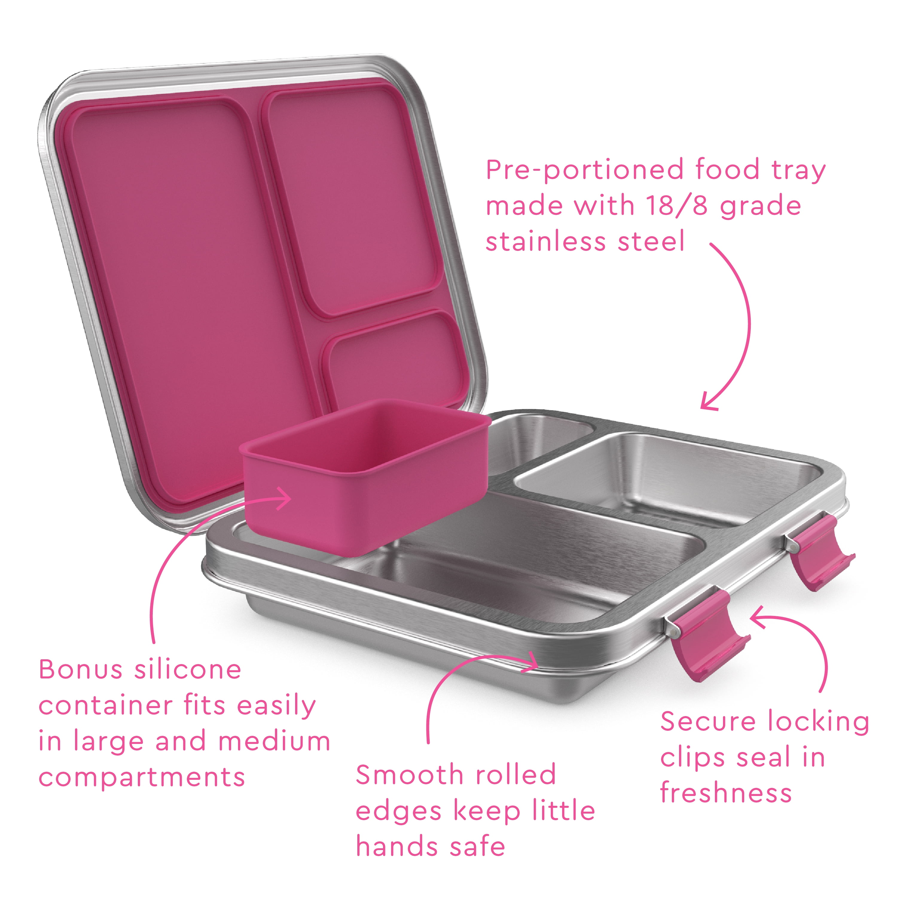  Bentgo® Kids Chill Lunch Box - Leak-Proof Bento Box with  Removable Ice Pack & 4 Compartments for On-the-Go Meals - Microwave &  Dishwasher Safe, Patented Design, & 2-Year Warranty (Aqua): Home