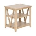 thumbnail image 5 of Kate and Laurel Broadbridge Modern Tiered Rectangle Side Table, 23 x 18 x 24, Light Natural, Transtional Three-Tier Wooden Nightstand with Storage for Use as Living Room End Table, 5 of 10