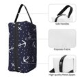 thumbnail image 5 of Uemuo Anchors Pattern Portable Toiletry Bags with Handle, Waterproof travel Make up Bags for Women, Large Capacity Travel Cosmetic Bags, 5 of 9