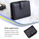 thumbnail image 3 of Cartera de cuero para mujer Qarigey tarjetero negro, 3 of 6