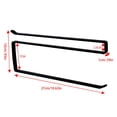 thumbnail image 2 of Soporte de rollo de papel de Metal simple para cocina, hogar, baño, toallero, soporte (negro), 2 of 2