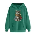 thumbnail image 2 of PNTUTB Women's Print Winter Hoodie Pullover Long Sleeved Comfortable Sweatshirt, 2 of 6