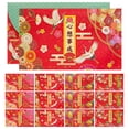 thumbnail image 1 of Miangastore Enveloppes Rectangulaires Rouges 12 Pcs 6.6X3.9In Matériel en Papier pour Offrir, 1 of 9