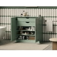 thumbnail image 3 of 100% Solid Wood 32" Bathroom Cabinet with Solid Doors, 2-Drawers and Adjustable Shelves, 3 of 5