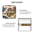thumbnail image 6 of Leather Tissue Box Cover Square - Vintage Tattoo Elements Collage Waterproof Tissue Box Holder Paper Case Organizer Dispenser for Modern Home Office Room Home Bathroom Decor, 6 of 7