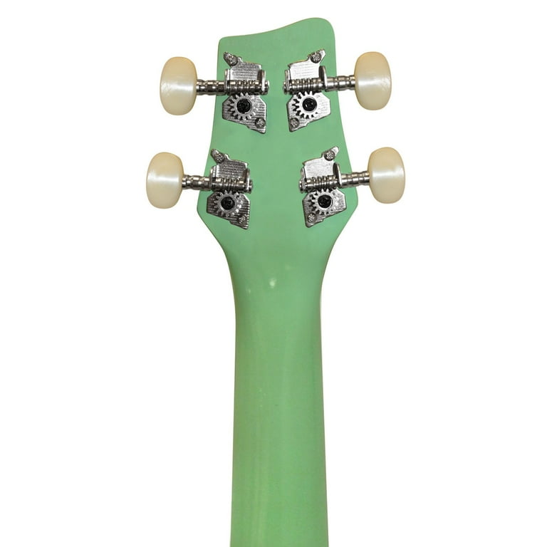 Sawtooth Soprano Surf Green Ukulele with Case Clip on Tuner Lesson Chord Guide and Picks