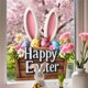 thumbnail image 1 of Decoración de Mesa de Pascua Easter Lovely Bunny Egg and Butterflys Cataleptic Cling Window Stickers for Holiday Window Decorations Decoración del hogar, 1 of 6