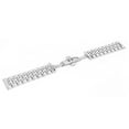 thumbnail image 4 of Stainless Steel Watch Band Silver Solid Adjustable Butterfly Clasp Replacement Watchband24mm, 4 of 14