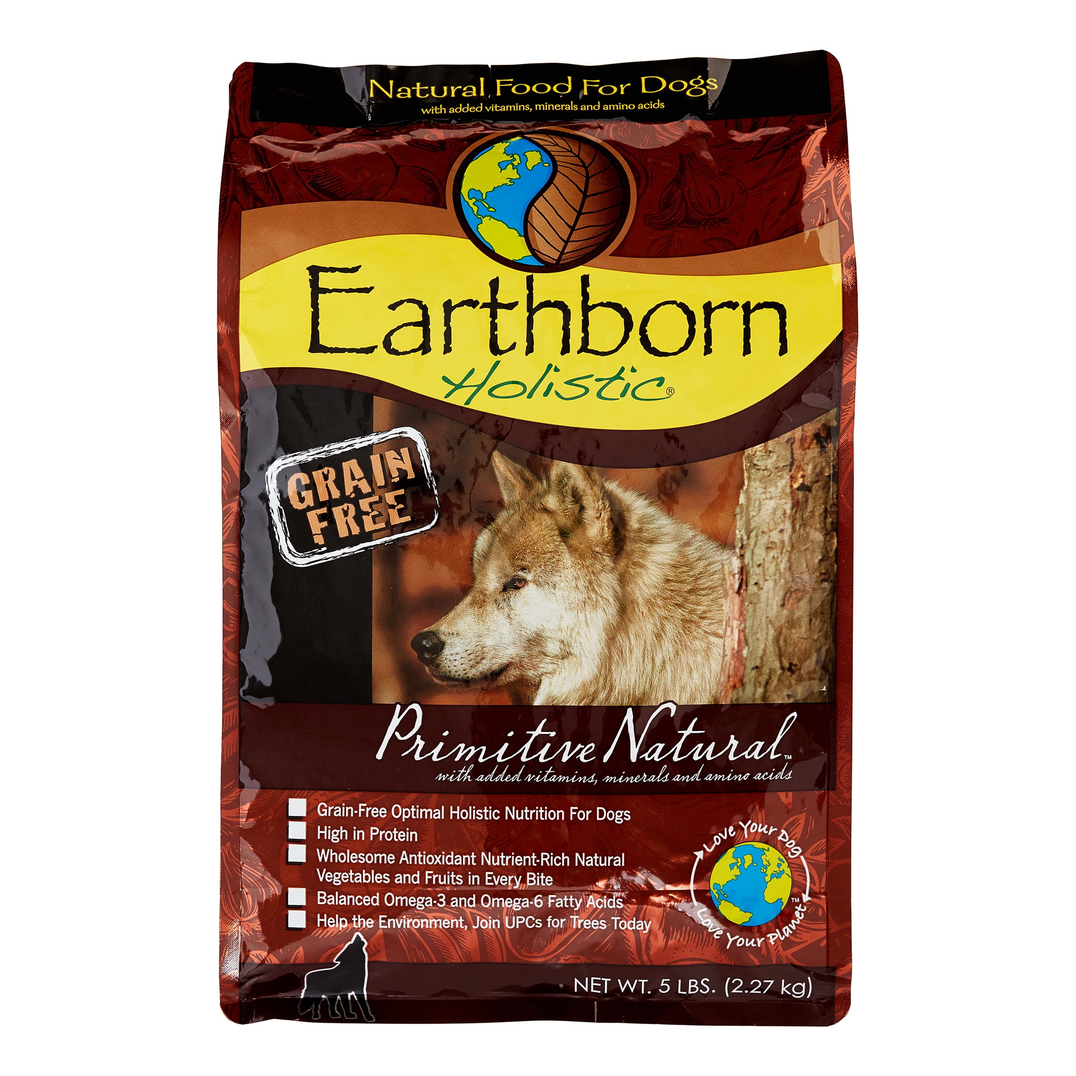 Earthborn Holistic Multi-Protein Primative Natural Adult Dry Dog Food, 5 lb - Walmart.com