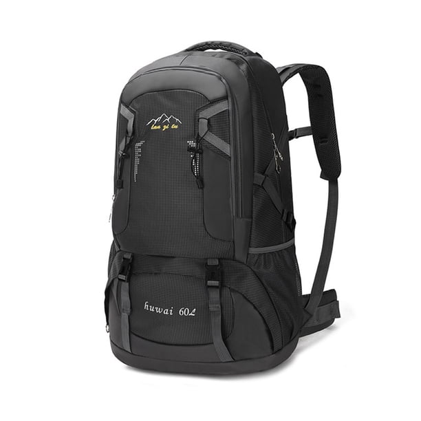 Toystoory de 60L para acampar al aire libre, mochilas de gran capacidad, para escalada, viaje de pesca, bolsa ligera plegable Ropa Deportiva, Zapatos Negro Toystoory OD003530-04